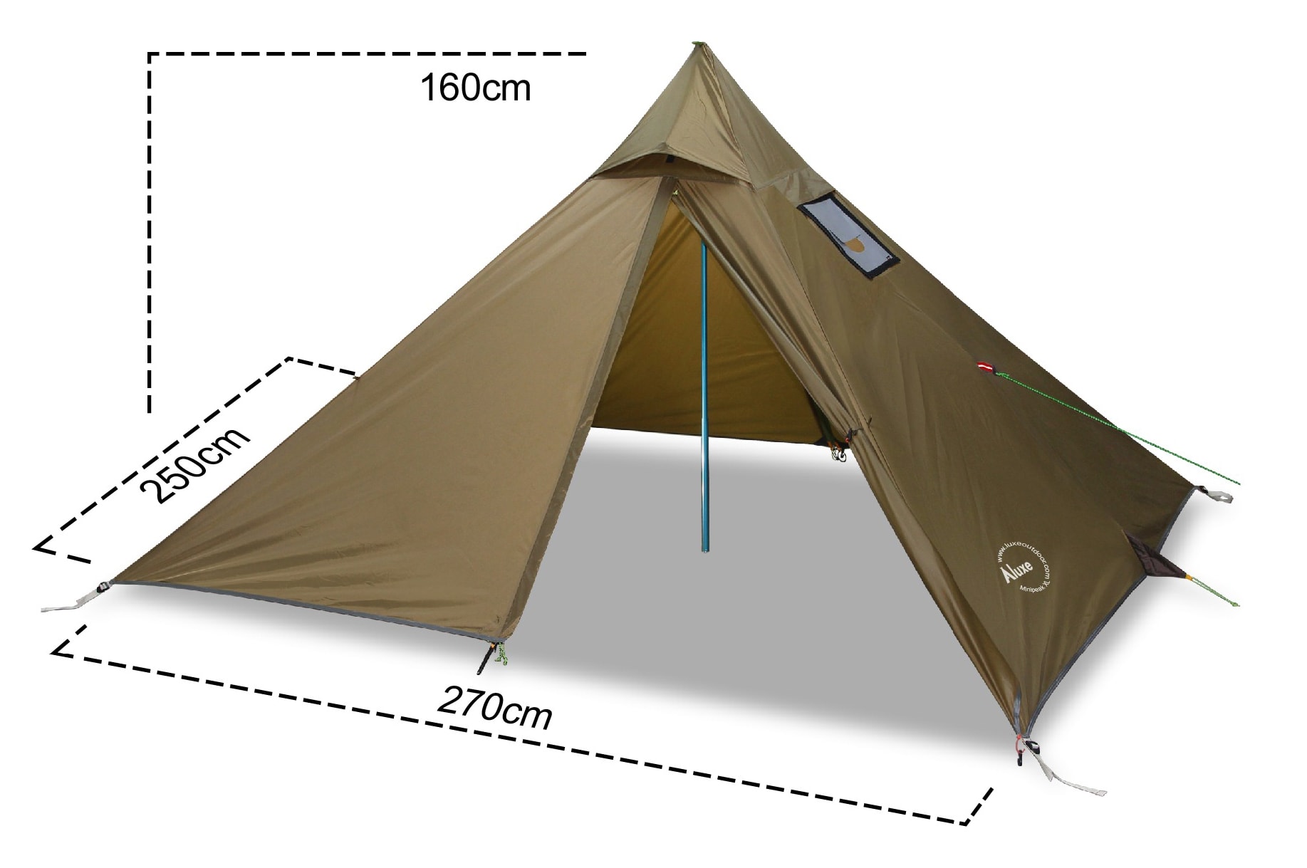 Luxe Outdoor Minipeak XL PRO Brown Summer Inner