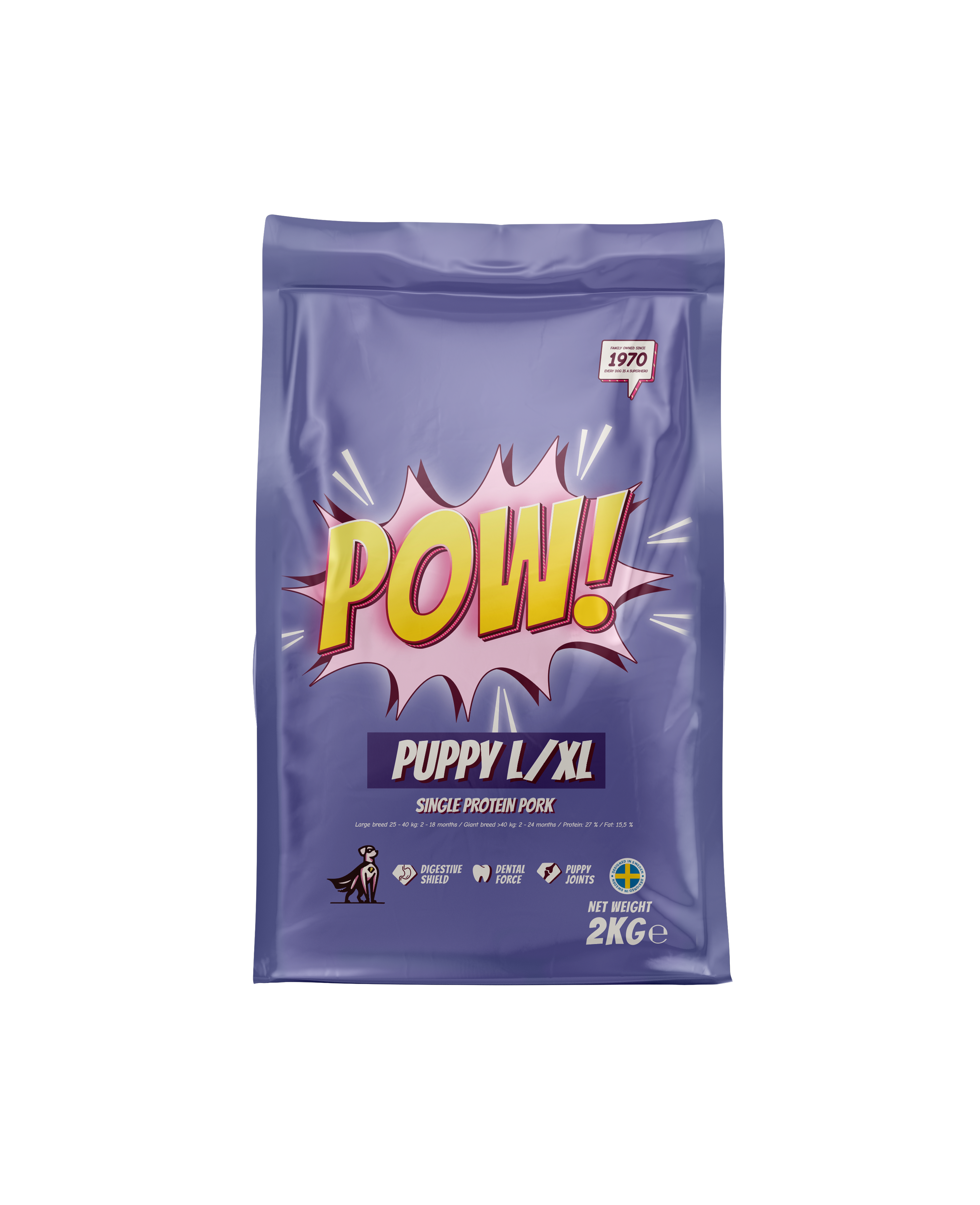 POW! Dog Puppy L/XL Pork