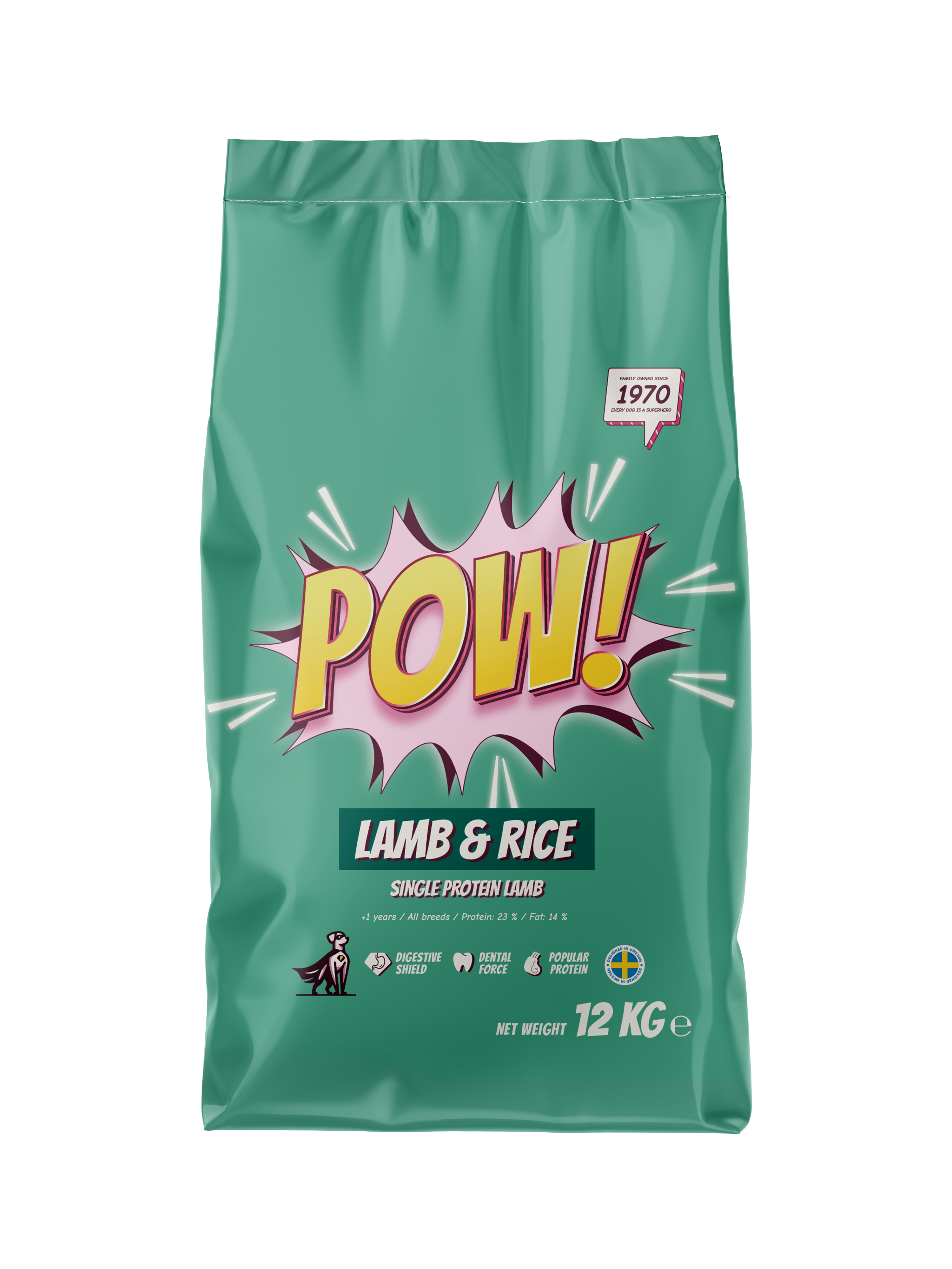 POW! Dog Adult Lamm & ris - 2