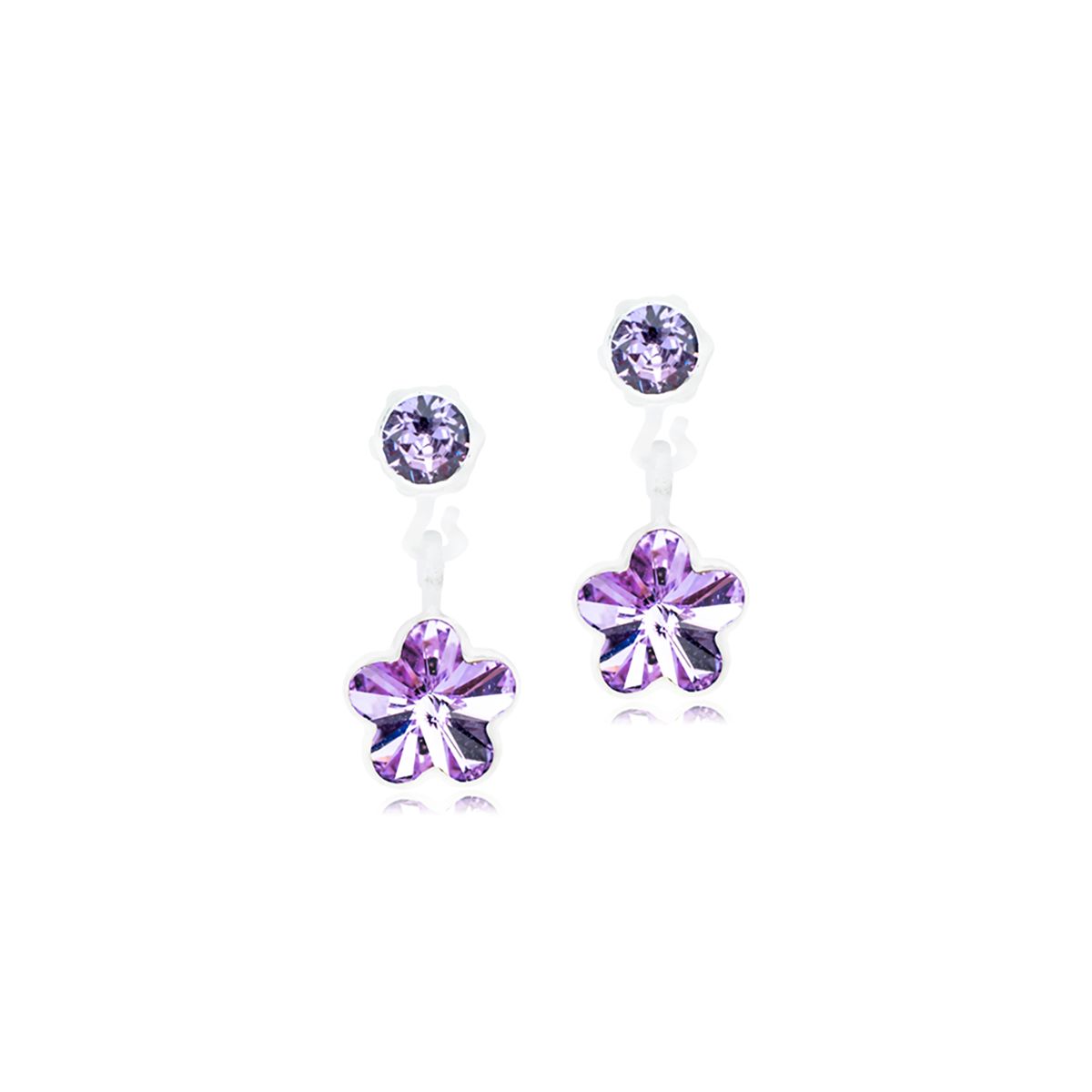 Blomdahl Örhängen MP Pendant Flower 4/6 mm Violet 1 par