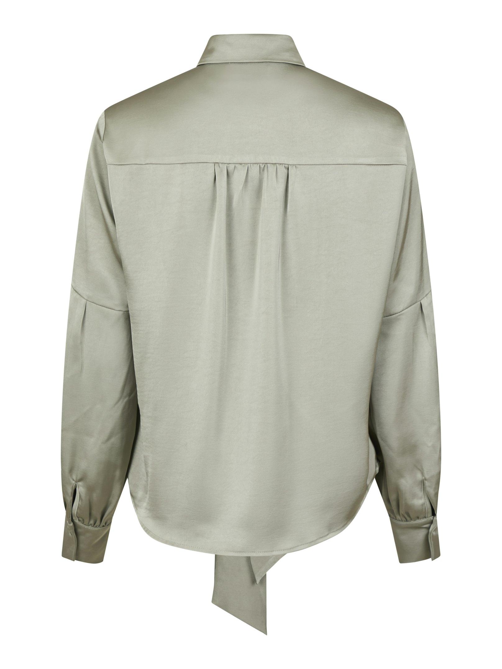 Naja Satin Shirt Smoke Green - 2