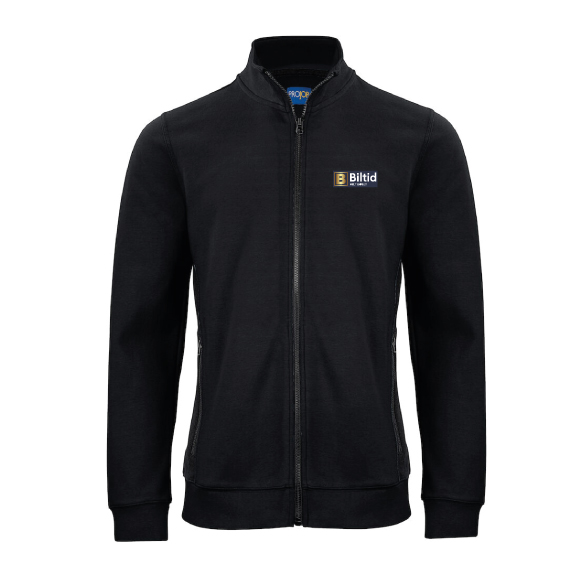 Sweatshirt hel zip, herr - 2