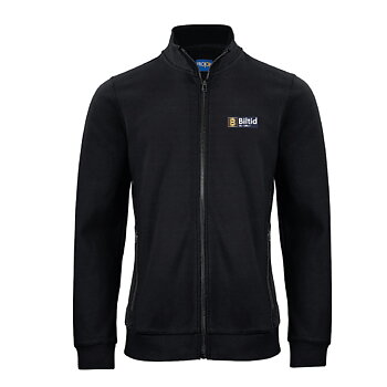 Sweatshirt hel zip, herr
