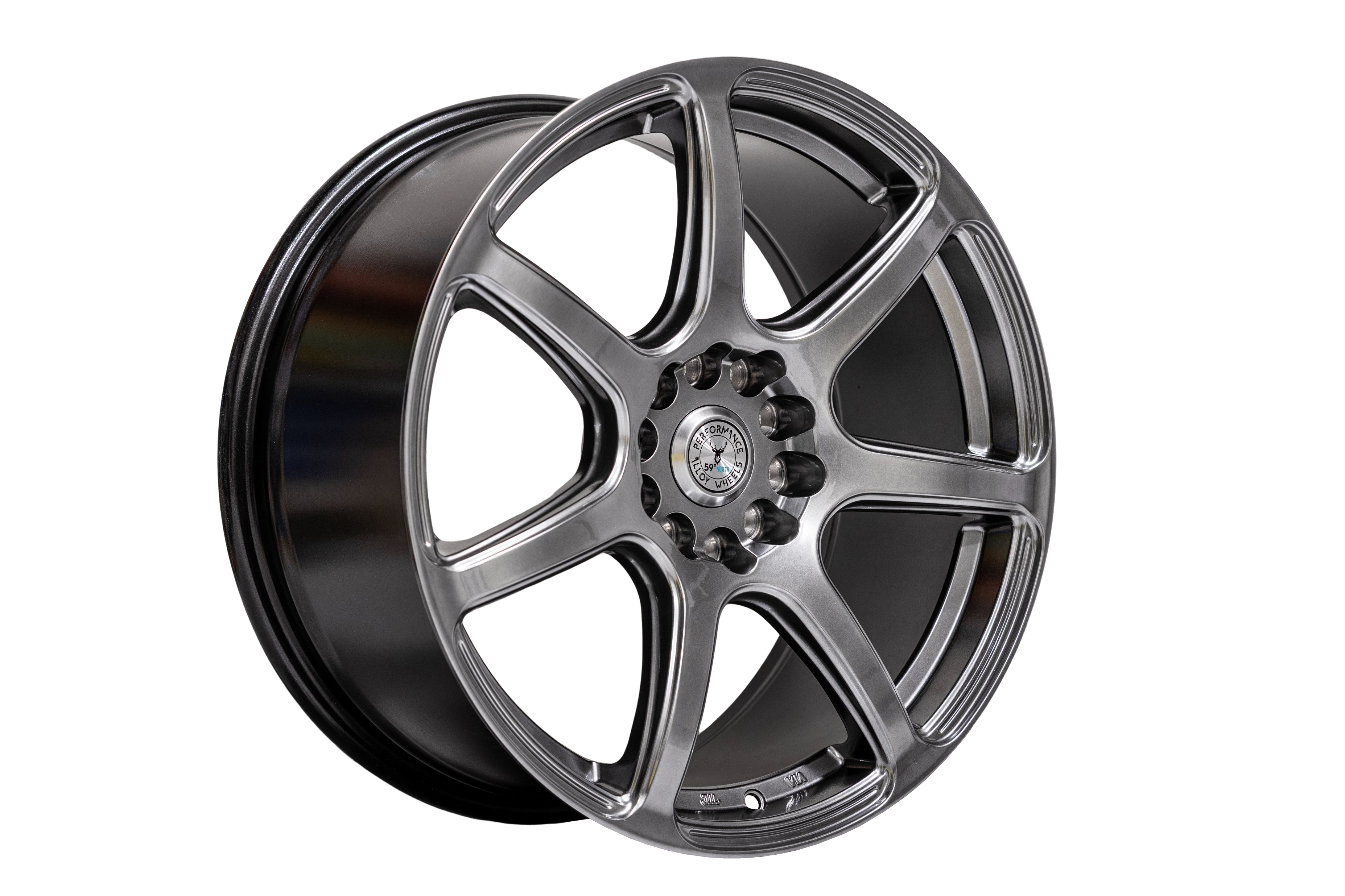 59°North Wheels D-009 8,5x18" ET38 5x100/108 Hyperblack - 4