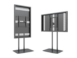 M Pro Series Enclosure 65" Dual Pole Slim Floorbase