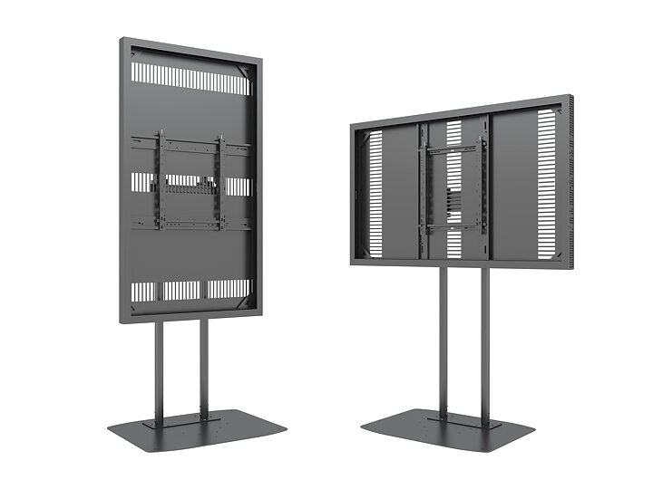 M Pro Series Enclosure 65" Dual Pole Slim Floorbase