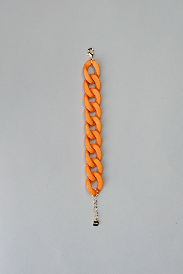 Big Chain Bracelet Orange Mat