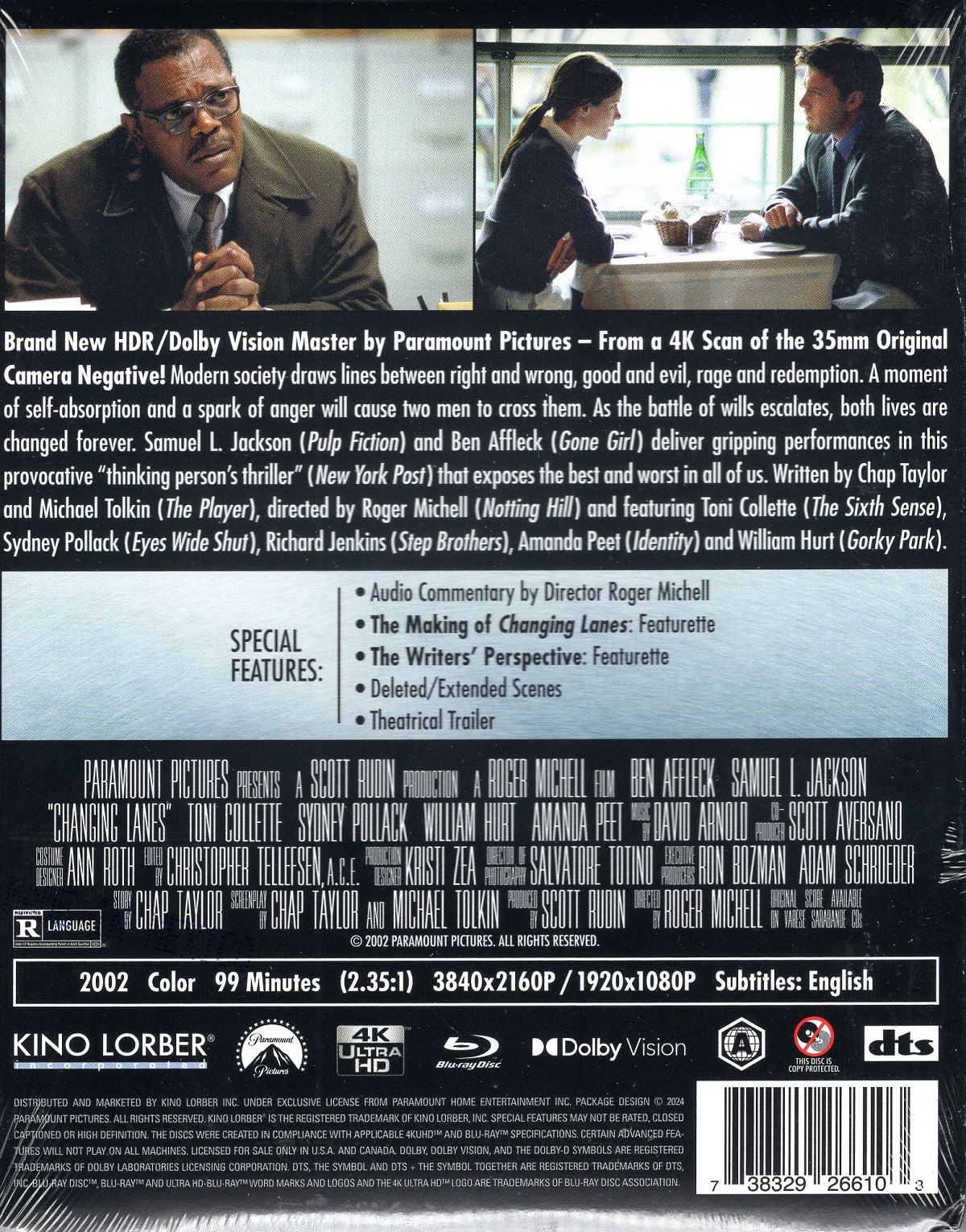 Changing Lanes (ej svensk text) (4K Ultra HD + Blu-ray) - 2
