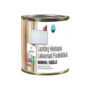 Lackfärg V H.blank Landora Vit 0,75Lit