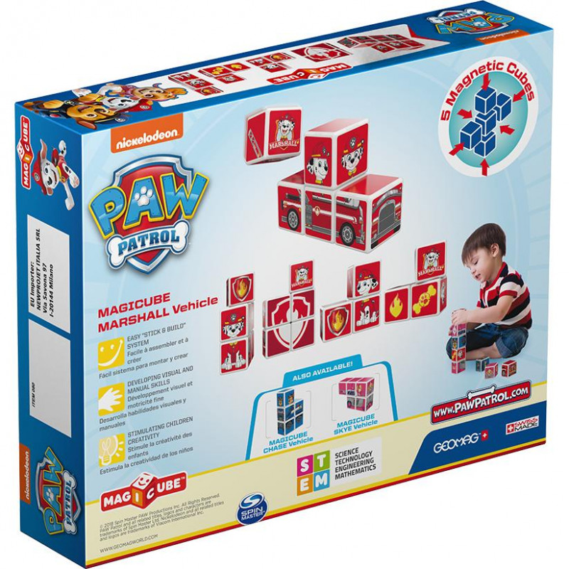 Geomag Magicube Paw Patrol Marshall vehicle - 8
