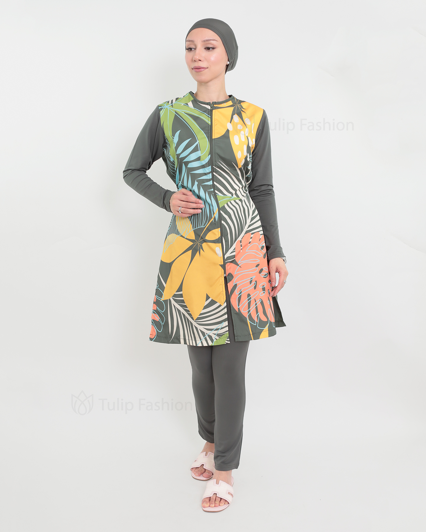 Muslim Swimsuit with hijab - Green