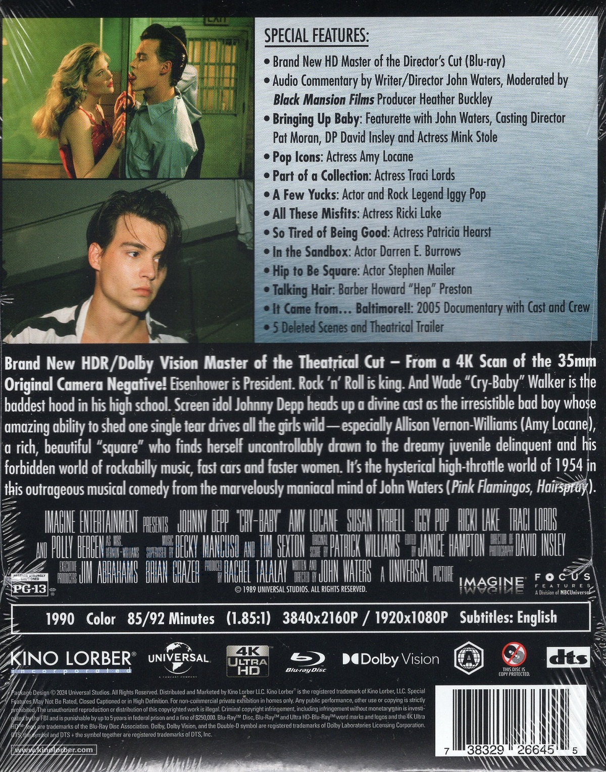 Cry-Baby (ej svensk text) (4K Ultra HD + Blu-ray) - 2