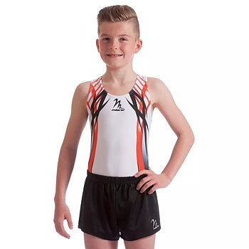 Men's Blade Gymnastics Leotard | Red, tränings- & tävlingsbody herr, sublimerad lycra