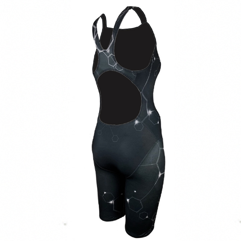 Baddräkt Flick bodysuit Hexagon black FKW  - 3