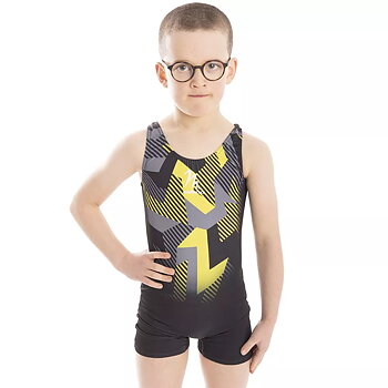 MENS RANGE FUZE YELLOW UNITARD, tränings- & tävlingsbody herr, sublimerad lycra