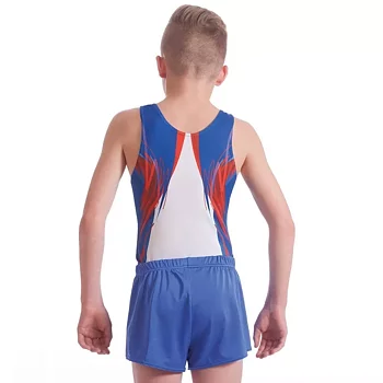 Men's Zinc Gymnastics Leotard | Blue, tränings- & tävlingsbody herr, sublimerad lycra