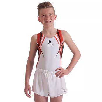 Men's Shard Gymnastics Leotard | Red, tränings- & tävlingsbody herr, sublimerad lycra