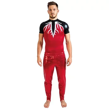 Mens Sports Acro Asha Gymnastics Leotard, tränings- & tävlingsbody herr, sublimerad lycra