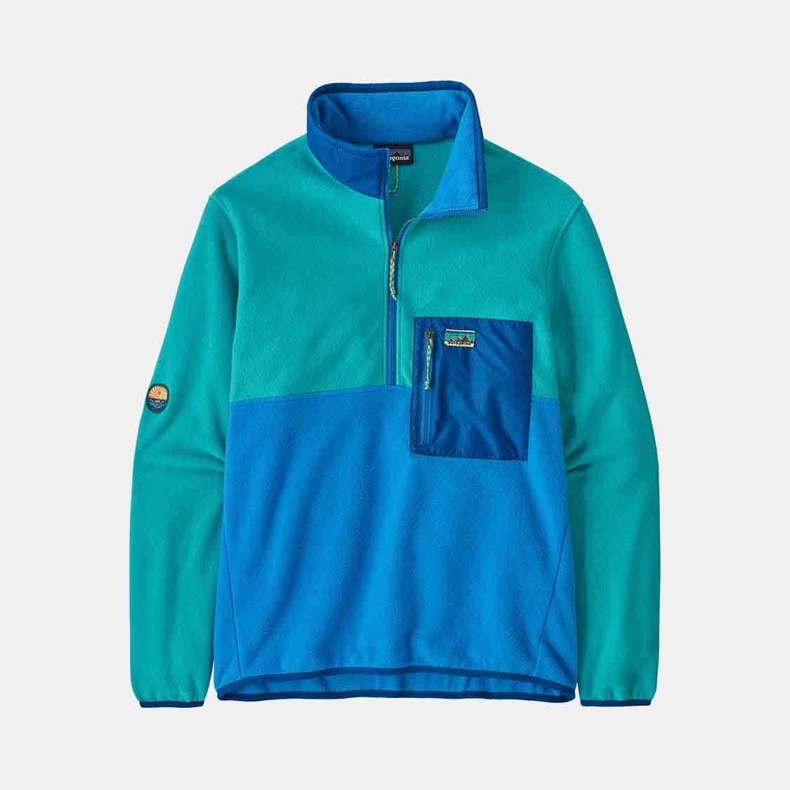 Patagonia - Microdini 1/2-Zip Fleece Pullover Vessel Blue - 4