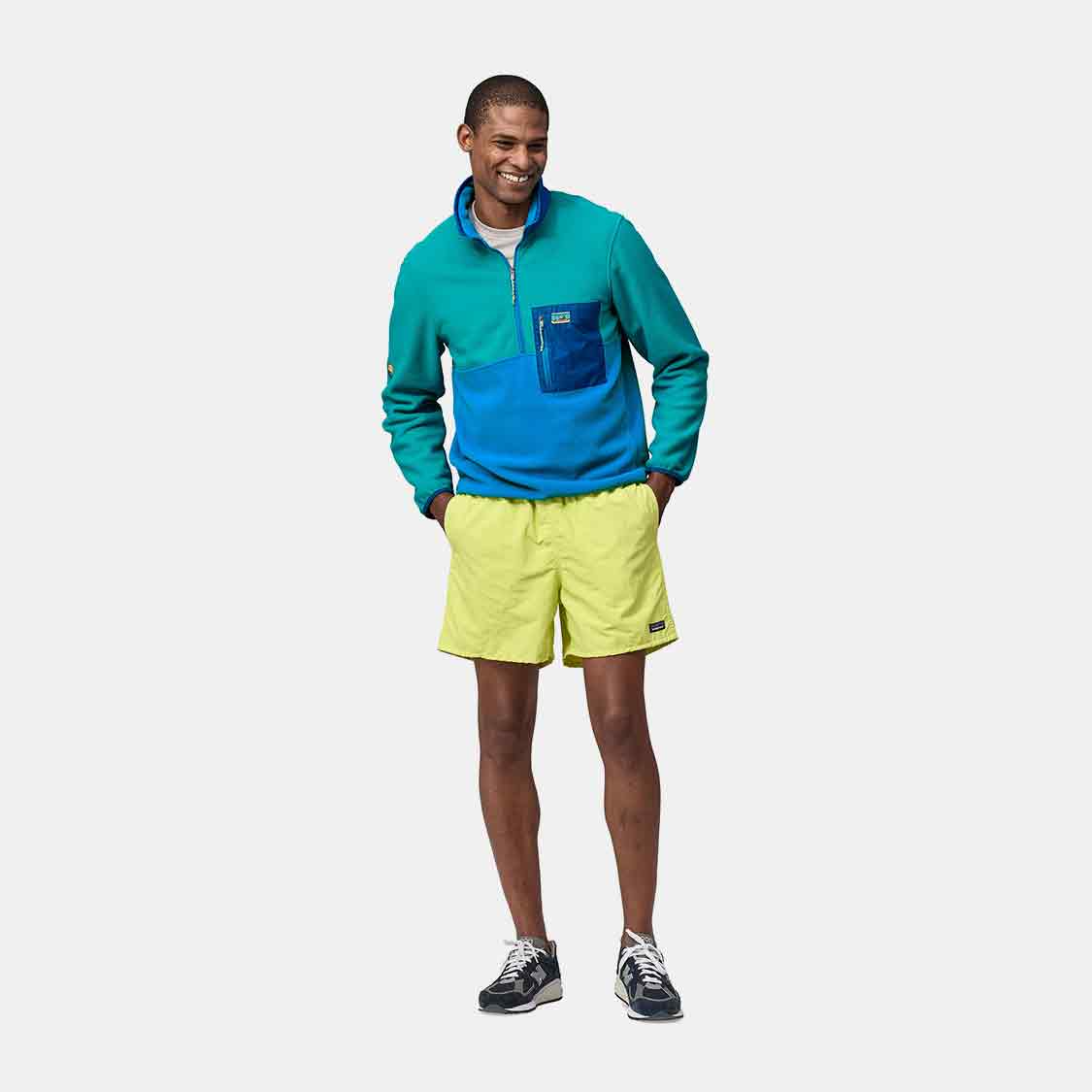 Patagonia - Microdini 1/2-Zip Fleece Pullover Vessel Blue - 3