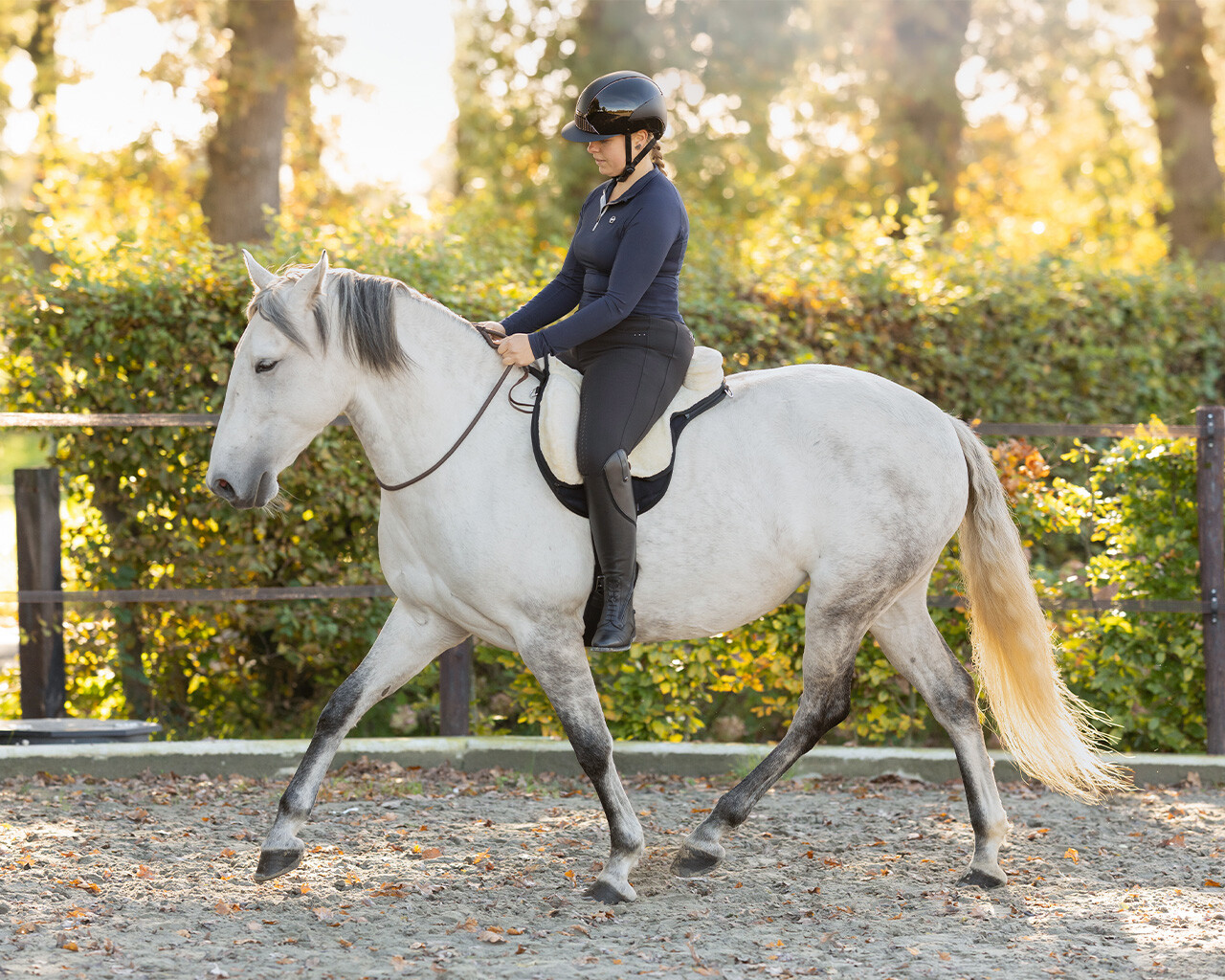 QHP Bareback pad super soft, natural, full - 3