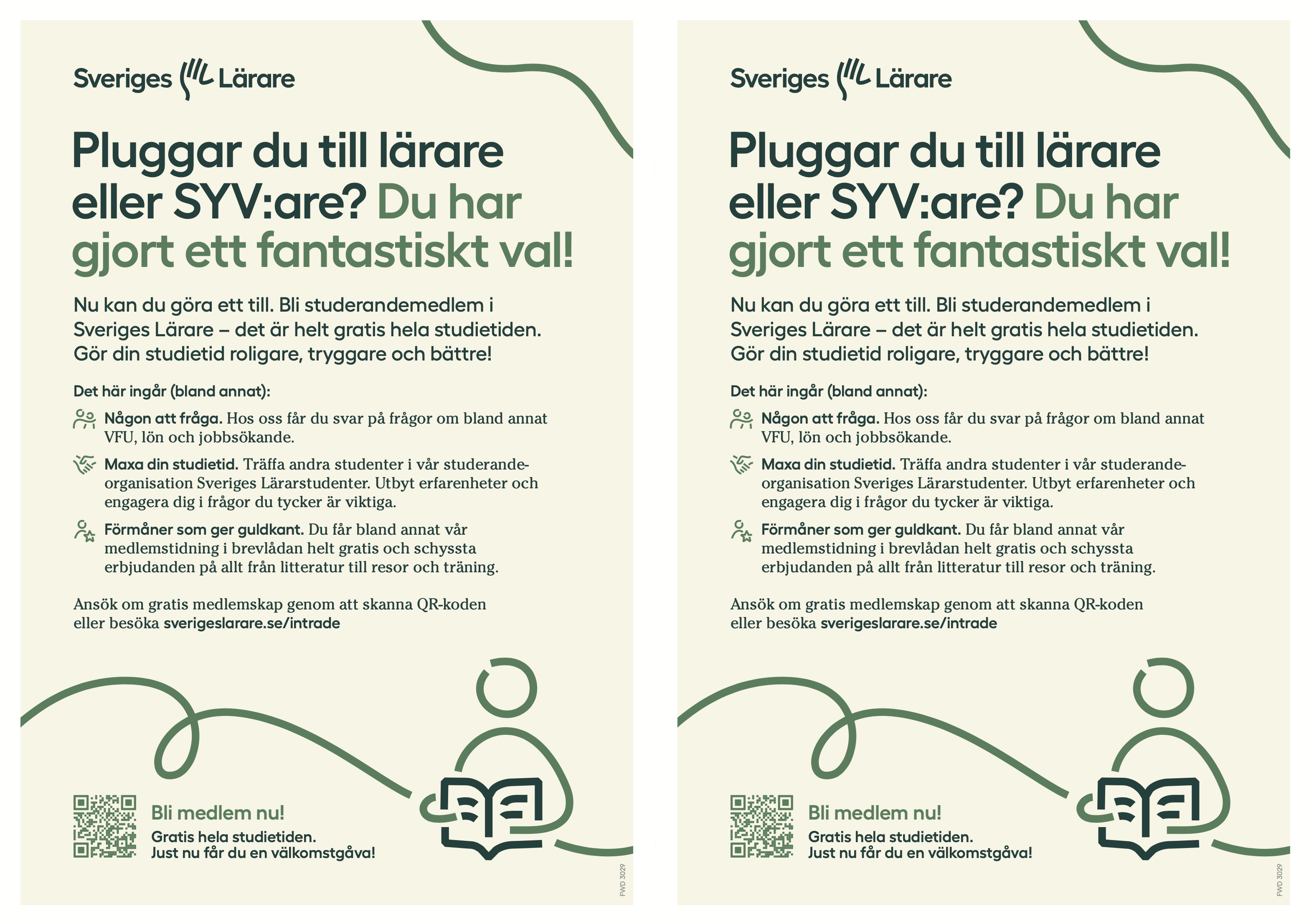 Pluggar du till lärare eller SYV:are? Du har gjort ett fantastiskt val! – flyer