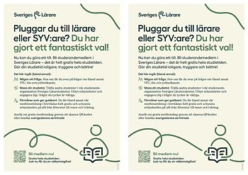 Pluggar du till lärare eller SYV:are? Du har gjort ett fantastiskt val! – flyer