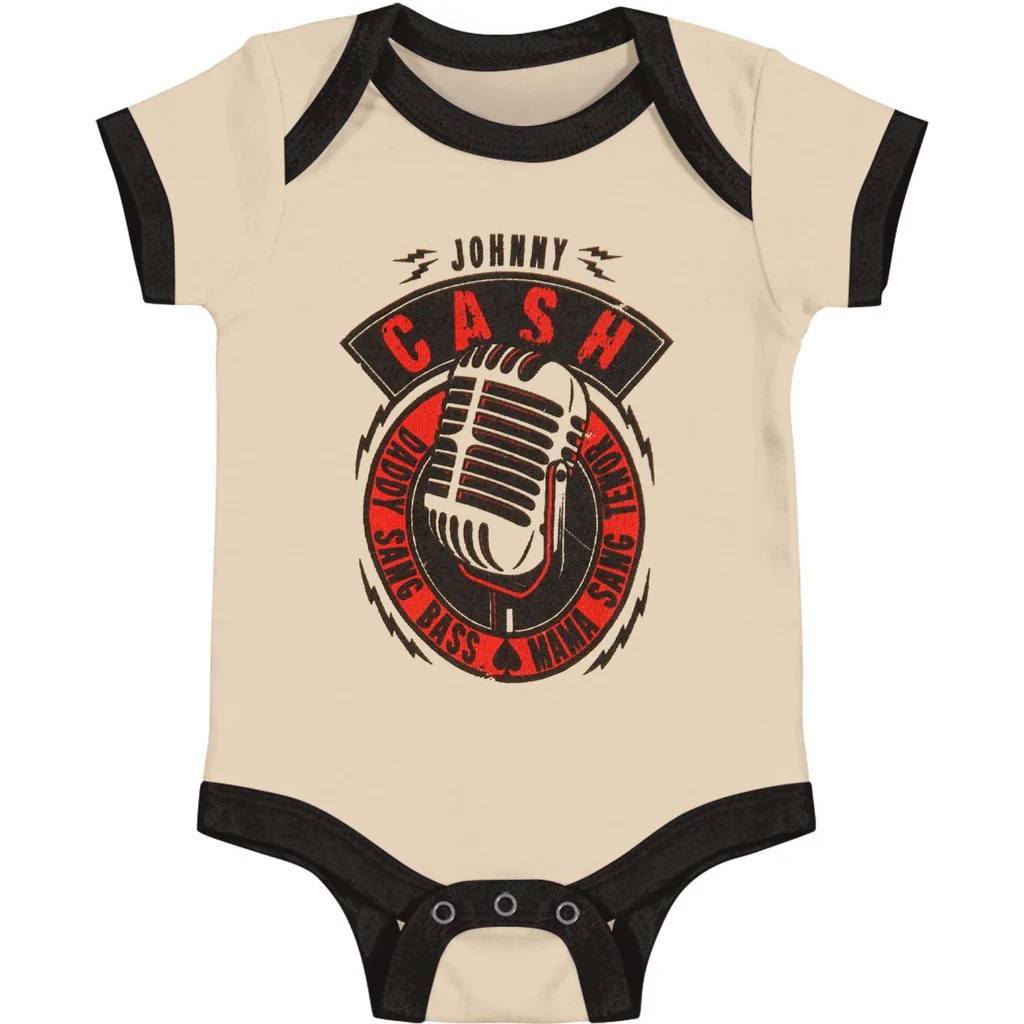 Johnny Cash Microphone Baby Body