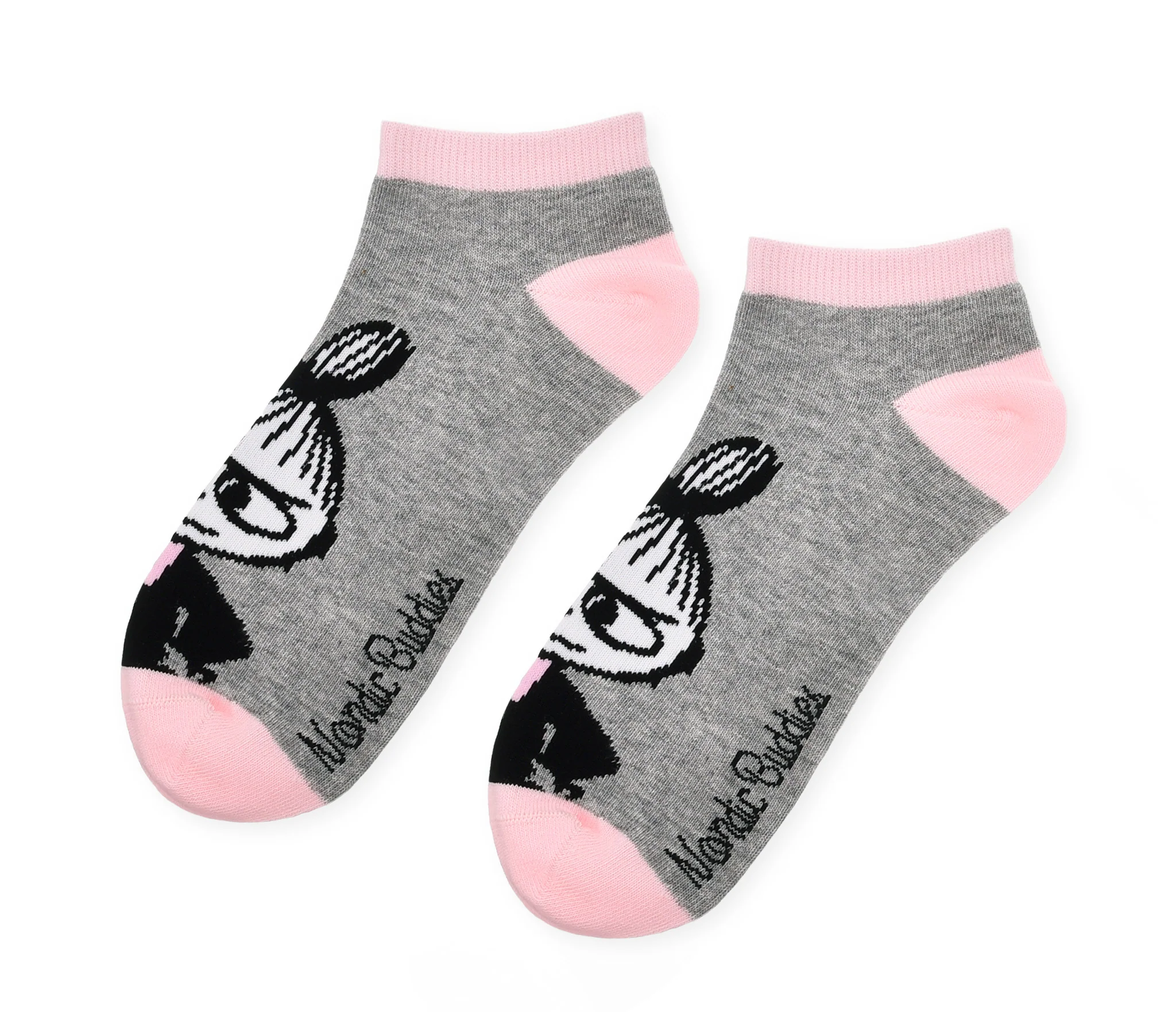 Moomin Women's Ankle Socks - Little My Grey