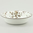 Jackie Lynd (Japonica 1977) Rounded Bowl with Brown Flowers 19 cm