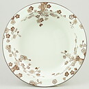 ジャッキー・リンド  Japonicaシリーズ  丸いボウル  茶色の花模様  23cm  1977年 