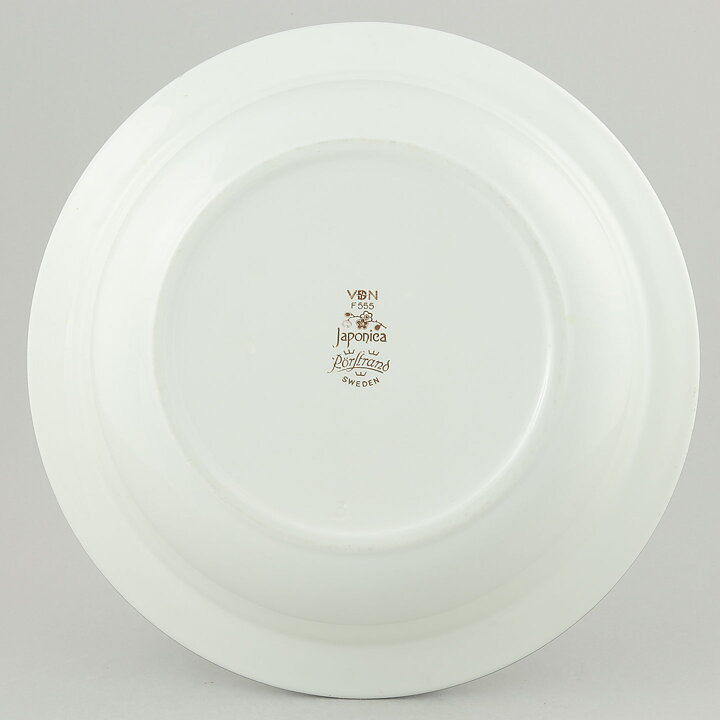ジャッキー・リンド  Japonicaシリーズ  丸いボウル  茶色の花模様  25cm  1977年  