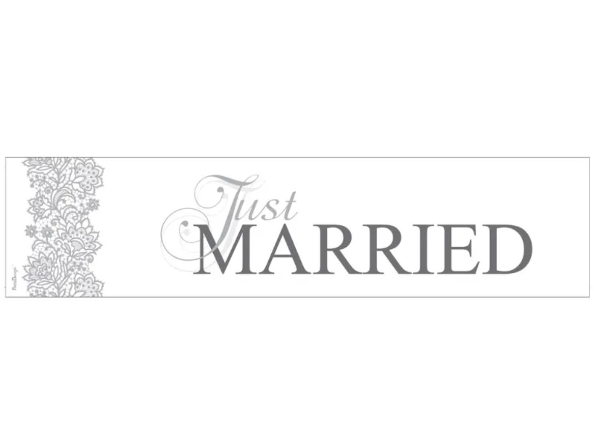 Nummerplåt " Just Married"
