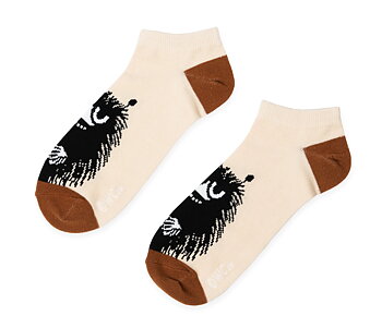 Moomin Men's Ankle Socks - Stinky Beige & Brown