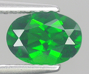 7x5 mm calibrated oval natural AAA chrome diopside