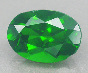 7x5 mm calibrated oval natural AAA chrome diopside - 3