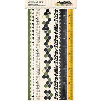 49 And Market - Washi Tape Sheet Set - Academia