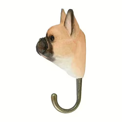 Hand-carved hook French Bulldog - 3