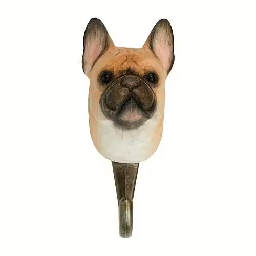 Hand-carved hook French Bulldog - 4