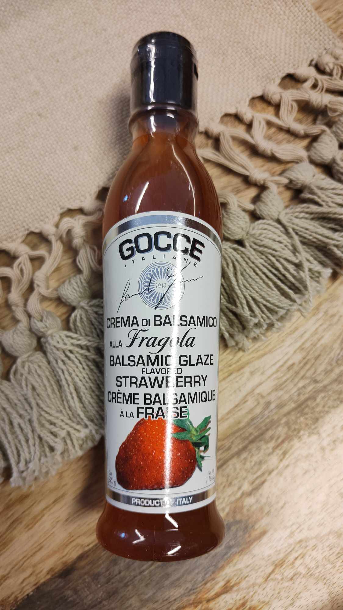 Gocce Balsamico glaze Jordgubb