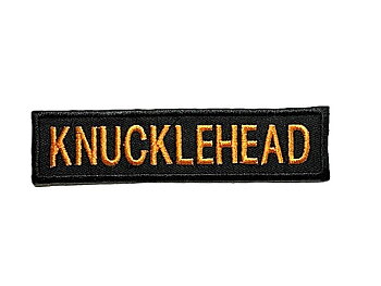 Knucklehead Patch broderimerke (11x3 cm )