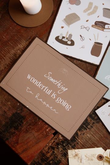 Skylt - Something wonderful is going to happen