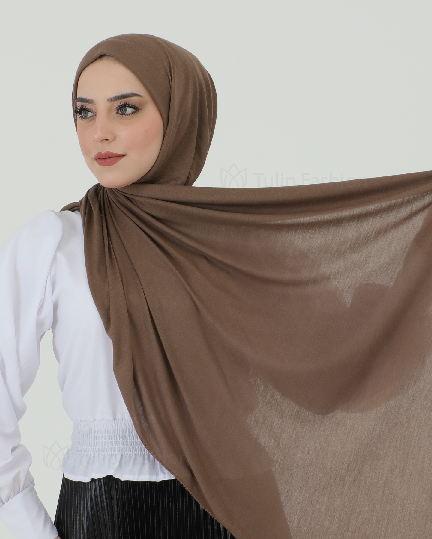 Hijab - Instant Jersey - Cacao Brown - 3