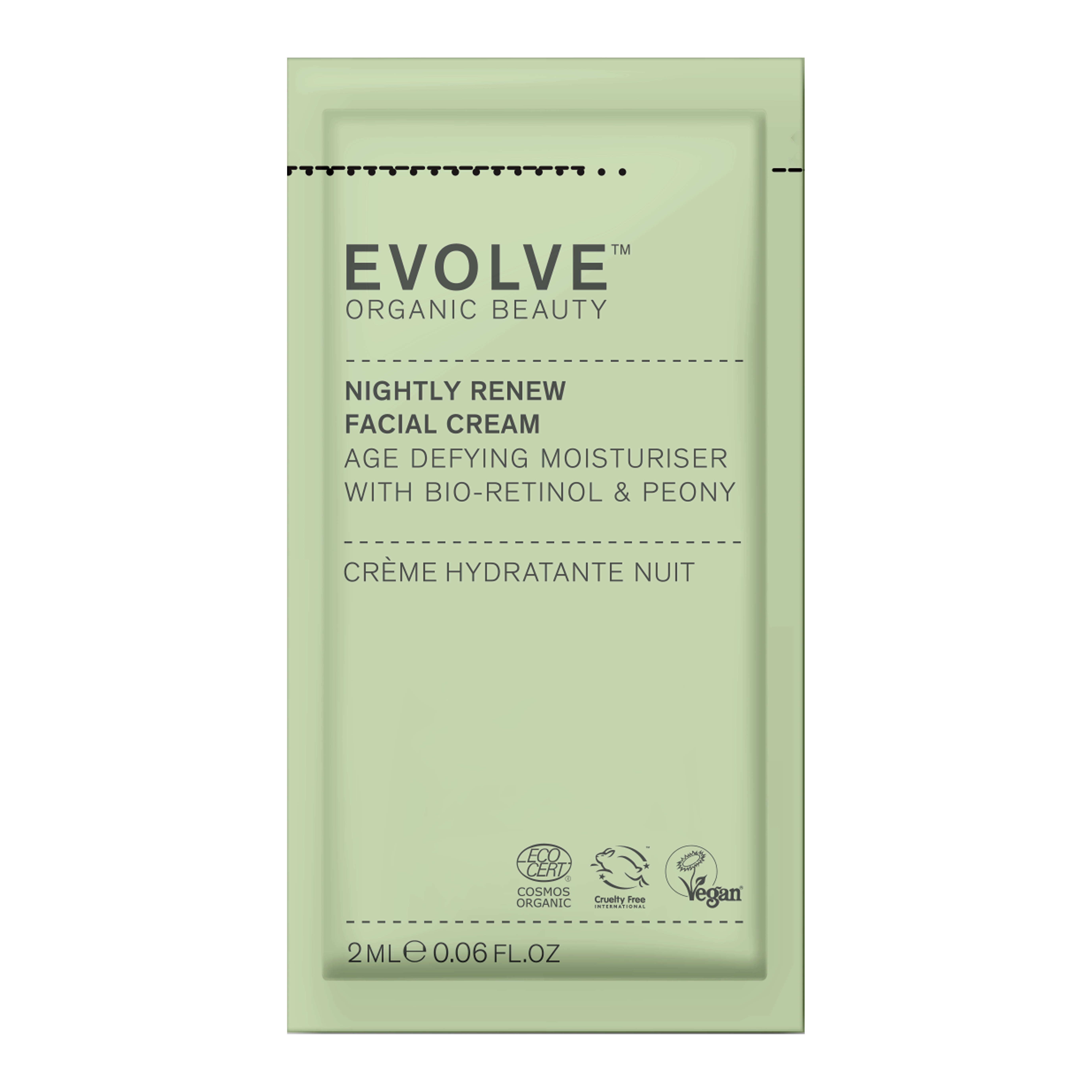 Vareprøve: EVOLVE Nightly Renew Facial Cream 2ml