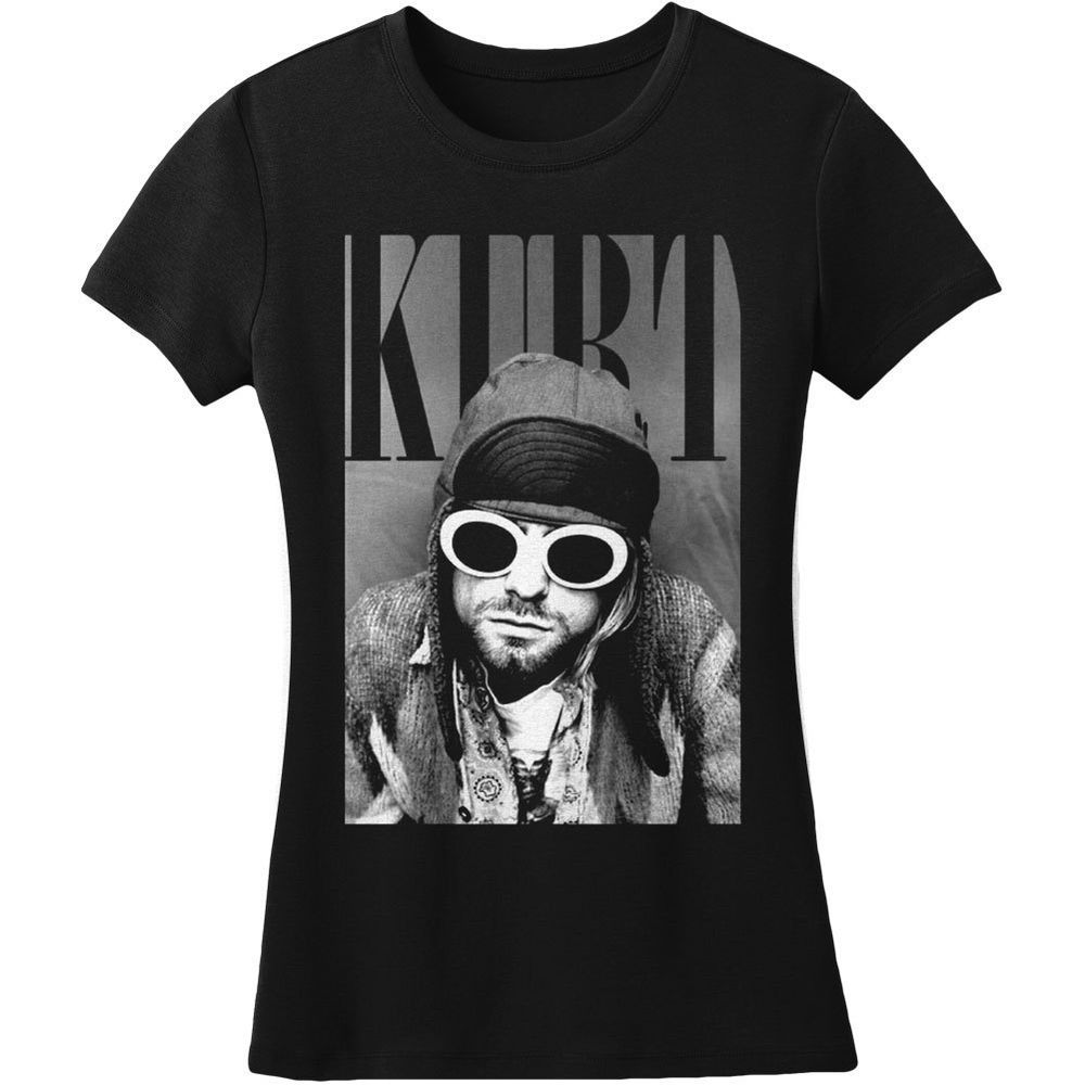Nirvana Kurt Cobain With Shades Girl T-Shirt