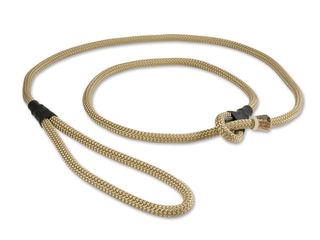 Mystique® Retrieverkoppel med hornstopper,  180cm beige 8mm