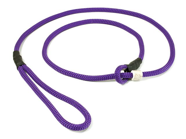 Mystique® Retrieverkoppel med hornstopper,  180cm lila 8mm