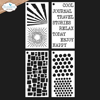 Elizabeth Craft - Journal Stencils 4