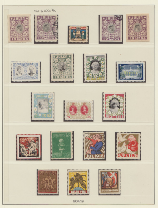 Samling julmärken 1904-1983