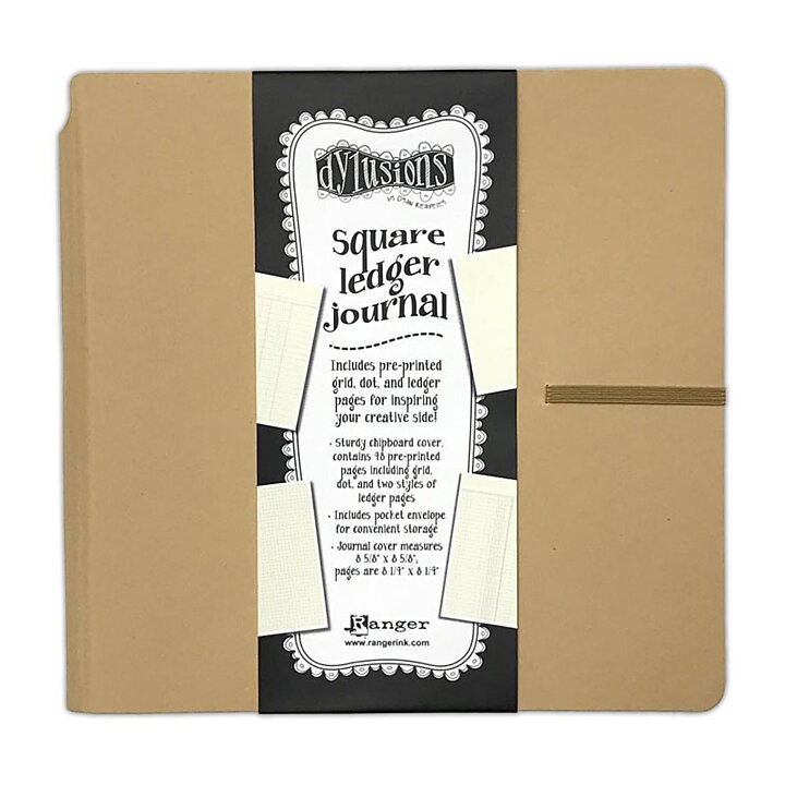 Ranger Dyan Reaveley's Dylusions -Square Ledger Journal 8.6" x 8.6"